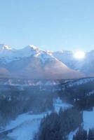 A Beautiful Winter View of the Rocky Mountains on a Misty Morning in Canada Journal