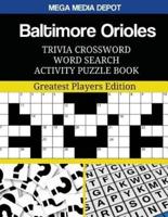 Baltimore Orioles Trivia Crossword Word Search Activity Puzzle Book