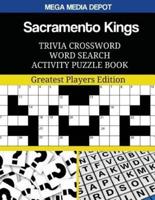 Sacramento Kings Trivia Crossword Word Search Activity Puzzle Book