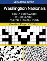 Washington Nationals Trivia Crossword Word Search Activity Puzzle Book