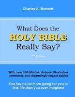 What Does the Holy Bible Really Say?
