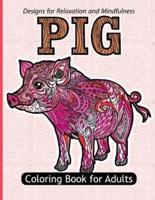 Pig Coloring Book For Adults