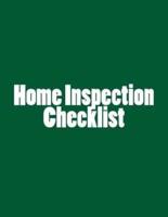 Home Inspection Checklist