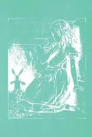 Alice in Wonderland Pastel Chalkboard Journal - Alice and the White Rabbit (Green)