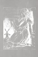 Alice in Wonderland Pastel Chalkboard Journal - Alice and the White Rabbit (Grey)
