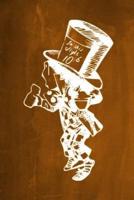 Alice in Wonderland Chalkboard Journal - Mad Hatter (Orange)