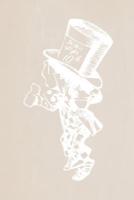 Alice in Wonderland Pastel Chalkboard Journal - Mad Hatter (Fawn)