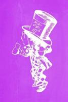 Alice in Wonderland Pastel Chalkboard Journal - Mad Hatter (Purple)