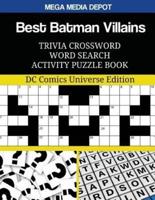 Best Batman Villains Trivia Crossword Word Search Activity Puzzle Book
