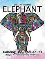 Elephant Coloring Book for Adults