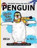 Penguin Coloring Book For Adults