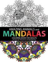 Amazing Animals Mandalas Coloring Books For Adults