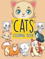 Cats Pattern Doodles; Easy Coloring Book for Kids Toddler, Imagination Learning in School and Home