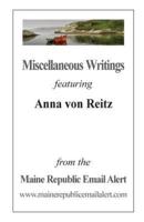 Miscellaneous Writings Featuring Anna Von Reitz