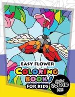 Easy Flower Coloring Book for Kids