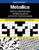 Metallica Trivia Crossword Word Search Activity Puzzle Book