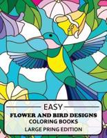 Easy Flowers Designs Large Print Edtion