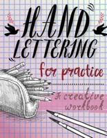 Hand Lettering for Practice Sheet, a Creative Purple Color Tone Worksheet