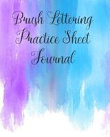 Brush Lettering Practice Sheet Journal