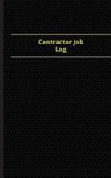 Contractor Job Log (Logbook, Journal - 96 Pages, 5 X 8 Inches)