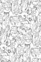 Color My Cover Cat Journal - Playful Cats