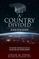 A Country Divided, So What Do We Do Now?: Retaining Christian Faith in an Anti-God, Anti-Patriotic Country