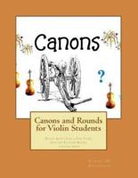 Canons and Rounds for Violin Students