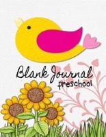 Blank Journal Preschool