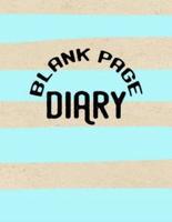 Blank Page Diary