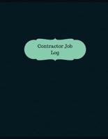 Contractor Job Log (Logbook, Journal - 126 Pages, 8.5 X 11 Inches)