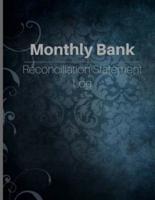 Monthly Bank Reconciliation Statement Log