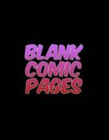 Blank Comic Pages