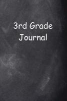 Third Grade Journal 3rd Grade Three Chalkboard Design