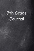 Seventh Grade Journal 7th Grade Seven Chalkboard Design