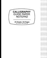 Calligraphy Guide Paper Notebook - White Cover