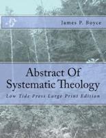 Abstract Of Systematic Theology