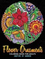 Flower Ornaments Adult Coloring Books