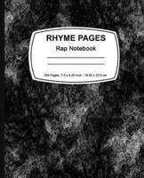 Rhyme Pages Rap Notebook - 200 Page Edition
