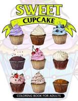 Sweet Cupcake Coloring Book for Adults