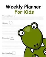 Weekly Planner for Kids -Dinosaur Cover