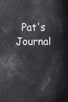 Pat Personalized Name Journal Custom Name Gift Idea Pat