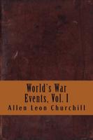 World's War Events, Vol. I