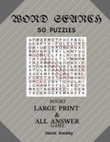Word Search 50 Puzzles Books Large Print & All Answer Game