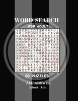 Word Search For Adult 50 Puzzles All Answer