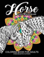 Horse and Mandala Coloring Book for Adults