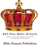 KJV Plus Bible (8.5X11)