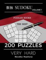 Sudoku Volume 1 Puzzles Books The Best 200 Puzzles Very Hard
