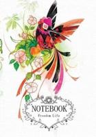 Birds With Flower Painting Notebook