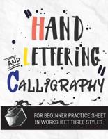 Hand Lettering & Calligraphy for Beginner Practice Sheet