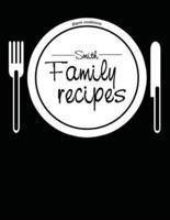 Blank Cookbook Smith Family Recipes